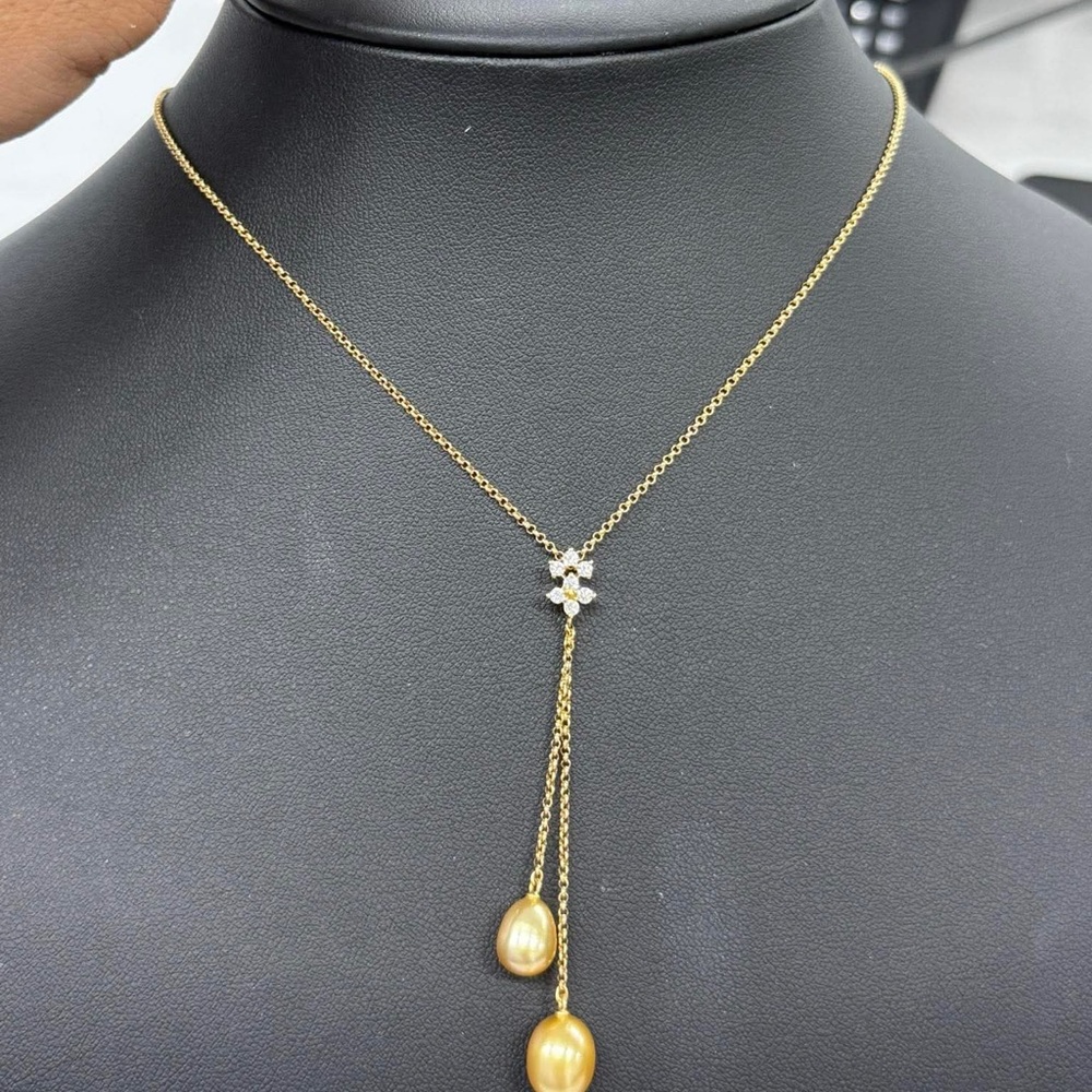 Mikimoto Gold Necklace Minimalist Design